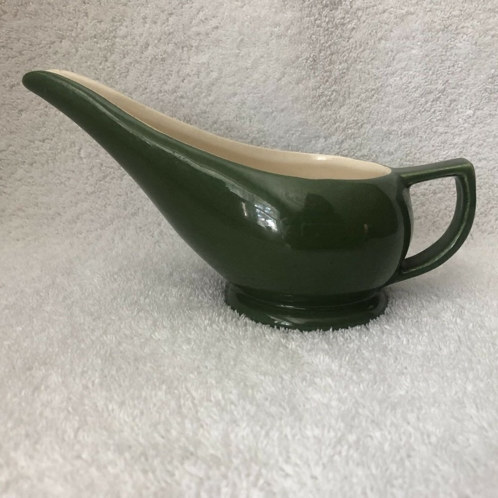Vtg MCM Red Wing Blossom Time China Creamer Green 1947 Mid Century 1940s